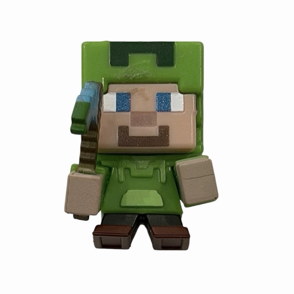 Minecraft Mini-Figures Spooky Series 9 1" Steve w/‎ Creeper Hoodie Figure Green